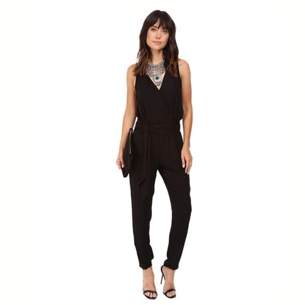 Jack By BB Dakota Women's Corinth Black Sleeveless Jumpsuit - 10